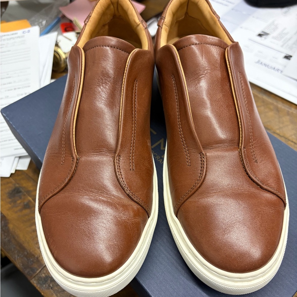 Men's Brown Leather Sneakers